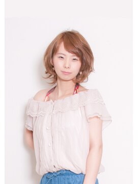 ヘアージャンティ(HAIR GENTIL) ボブ　【 ショートボブ × 耳掛け × 斜めバング × 外ハネ 】