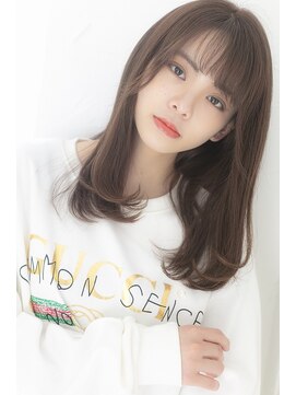プライズ アイリス 池袋東口店(prize Iris) ナチュラルワンカールグレージュ天使の羽バングオルチャン池袋