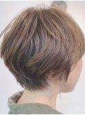 【猫っ毛の方オススメ】ショート×ボリュームアップパーマ/ラフ
