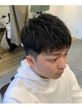 クフィア メンズヘアー カンポ 難波店(CUFFIA MEN'S HAIR CAMPO) ＜メンズ＞ダウンバング　ナチュラル束感ショートスタイル