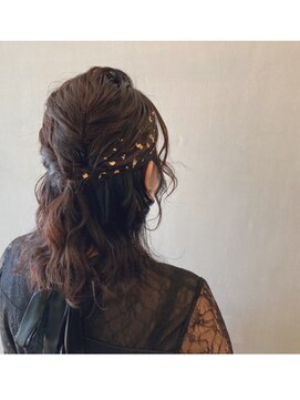 イケハ(IKEHA) 金箔ヘアアレンジ　～お呼ばれヘア～