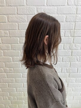 デイジー インデックスヘア 大島店(DAISY index hair) ハイライトカラー×バイカラー×メルティカラー×こなれミディ