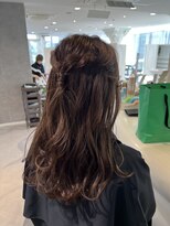 エアー 青山(AIR)&nbsp;ヘアアレンジ/ハーフアップ/ブラウンベージュ