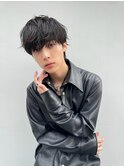 メンズ束感ショートスパイラルマッシュ
