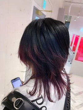 ナチュラル 渋谷店(Natural) ニュアンス毛先カラー★ウルフレイヤー