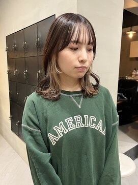 ヘアー アイス ルーチェ(HAIR ICI LUCE) イヤリングカラーベージュカラーチョコレートブラウン/今枝