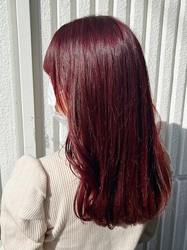 ネオリーブカップ 町田店(Neolive capu) Wカラー ＊ ボルドーカラー【町田/ブリーチ/暖色/モテ】