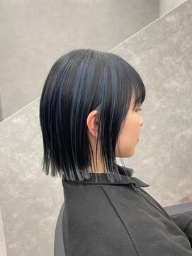 ファイブバイジエクト 堀江(FIVE by The Ect) アンブレラカラー インナーカラー インナーネイビー