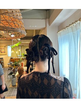 楪(yuzuriha) hair arrange