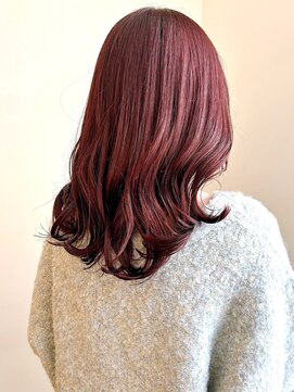 セイドット リー(Say. Ree) say.ピンクカラーミディアムカラーブリーチ表参道原宿前髪韓国