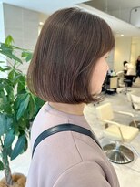 ミズチャーム(Ms.CHARM)&nbsp;ショートボブ/ワンカール/シアーカラー/ブラウン