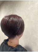 アシンメトリー+秋冬カラー