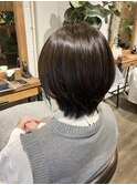 レイヤーウルフ×ベージュブラウン
