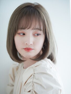 ヘアーリゾートガーデンヴェール(Hair Resort Garden VERT) 大人ボブ×プラチナホワイトベージュ