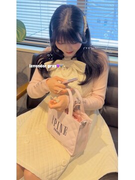 シック(chic.) ラベンダーグレージュ♪ブリーチなしカラー♪ラベンダーカラー♪