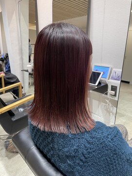 ナンバースリー 溝の口店(Number Three) インナーカラーチェリーレッド【N°3溝の口】