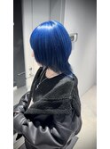 中性ウルフ/ハイトーンウルフ/ブルーラベンダー/色落ちシルバー