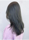 美髪ロング顔周りレイヤーくびれヘア_ba380921