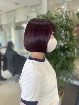 ハピネス 西大寺店(Happiness) サイドバングたっぷりなタンバルモリ/タッセルカット/韓国ボブ