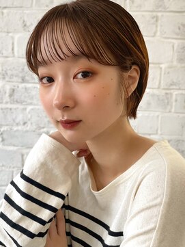 サロウィン 熊本上通り店(SALOWIN) 熊本　マッシュショート　マロンベージュ　髪質改善　Arisa.