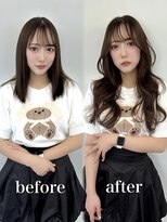 ラピステン 福岡天神 大名店(Lapis)&nbsp;エクステ/ココア/ブラウン/髪質改善/韓国/シースルーバンク