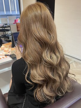 サロンドルテラ (Salon de Lutella) 【韓国風】ブリーチ無し ミルクティーベージュ