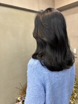 ファビ 渋谷(Fab)&nbsp;くびれヘア/暗めカラー/アプリコットオレンジ/縮毛矯正