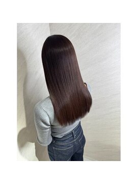 韓国レイヤーカット×暗髪カラー×髪質改善