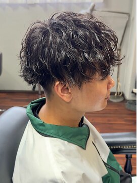 波巻きスパイラルマッシュ【メンズ/パーマ/眉毛/沖縄市/美里】