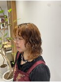 ブリーチ、縮毛矯正履歴にウェーブパーマ