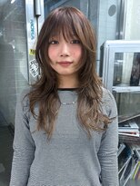 ノラ シブヤ(NORA)&nbsp;☆ハッシュカットハイレイヤー茶髪ウルフカットハイレイヤー