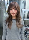 ☆ハッシュカットハイレイヤー茶髪ウルフカットハイレイヤー