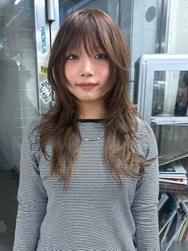 ノラ シブヤ(NORA) ☆ハッシュカットハイレイヤー茶髪ウルフカットハイレイヤー