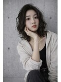 【nina梅田】大人かっこいいカールセミディ