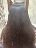クリエイティブヘアーエィス(creative hair Ace)&nbsp;大人ガーリー/ダークアッシュ/ミディアムレイヤーカット/登米市