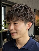 ルードノエル(Rue de noel)&nbsp;Men's/ショート/ツイストスパイラル/アッシュブラウン