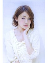 フォルテ 城北店 透け感ミディーのウェーブスタイル○