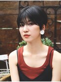黒髪×シースルーバング×ストレート