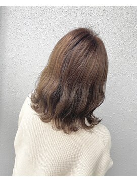 カプア 仙台駅前店(Kapua) 【ダブルカラー】ミルクティーグレージュ 外人風カラー