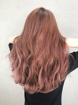 アルバム 銀座(ALBUM GINZA)&nbsp;ピンクベージュ_ウェーブパーマフォギーベージュ耳かけ_ba294993