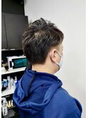 ツーブロックショート