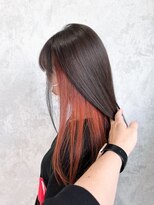デミヘアー(Demi hair)&nbsp;イヤリングカラー×オレンジベージュ