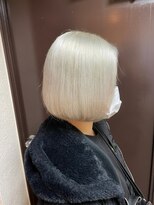 ゲーム 吉祥寺店(GAME)&nbsp;ダブルカラーホワイトベージュケアブリーチハイトーンボブ