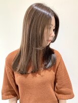 フォーク FOLK&nbsp;【FOLK】透明感クリアブラウン☆似合わせストレートロング♪