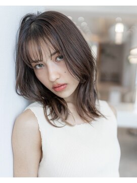 オースティン 登戸向ケ丘遊園(AUSTIN) 大人かわいい前髪セシルカットココアブラウンフリンジウェーブ