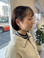 ブルー(blue)&nbsp;プツッとボブ　インナーカラー