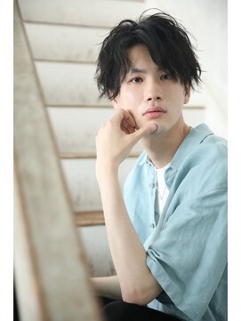 ラッドバイプティパ(rad...by petit-pas) *センターパート/スパイラルパーマ/波巻きスパイラル/メンズ*