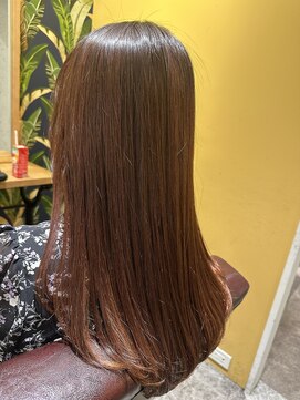 ムーン(moon) #前髪カタログ #インナーグレージュ #ピンクベージュ