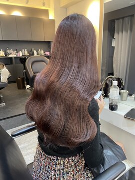 ブレンド 渋谷(BLend) ハイライトカラーマチルダボブインナーグレージュ前髪