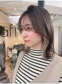 ベース型/インナーカラー/美髪/ミルクティーベージュ【新宿】
